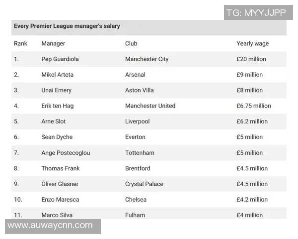 英超球队工资排行榜及薪资结构分析 英超球队工资排行榜及薪资结构分析